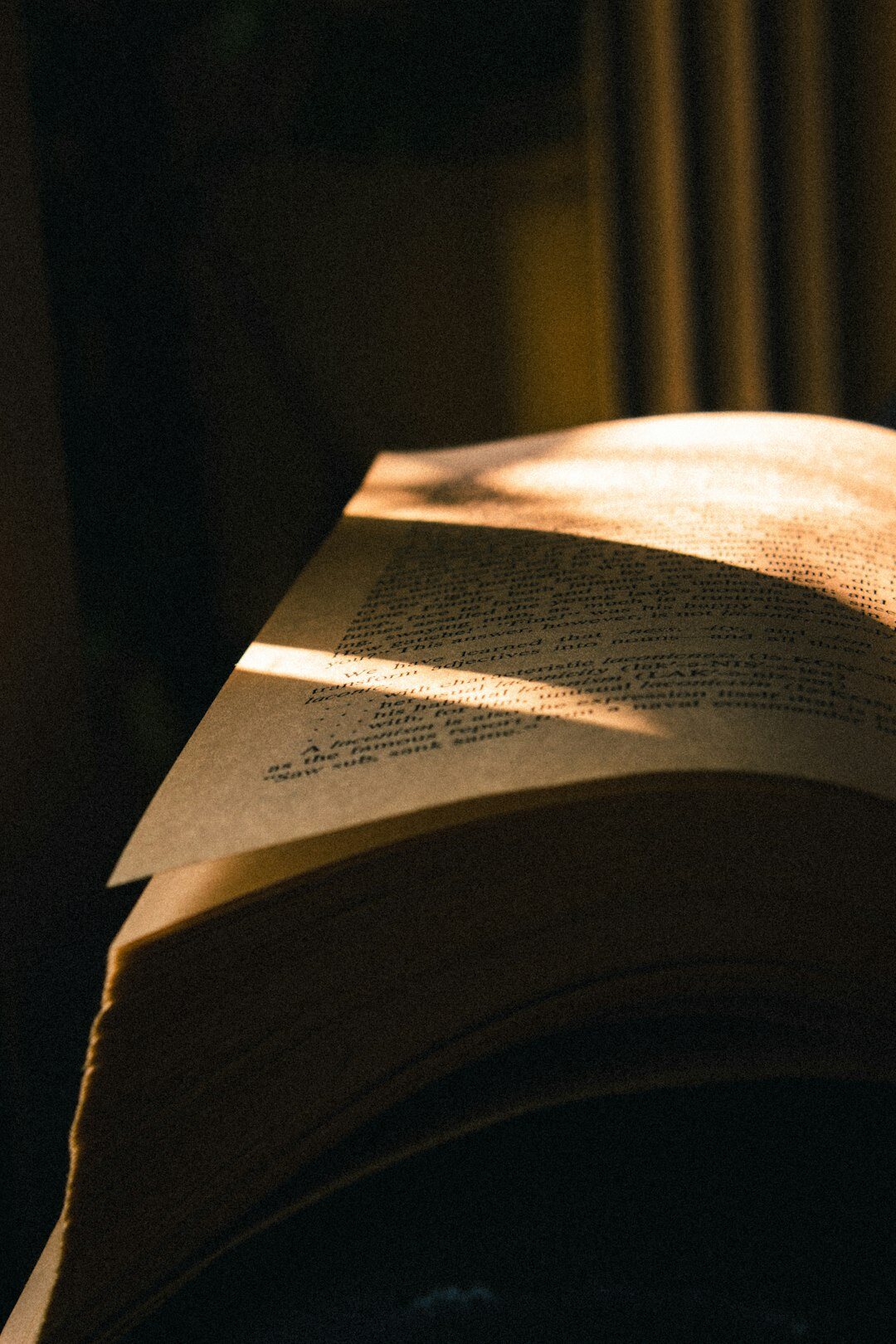 suspenseful book pages turning