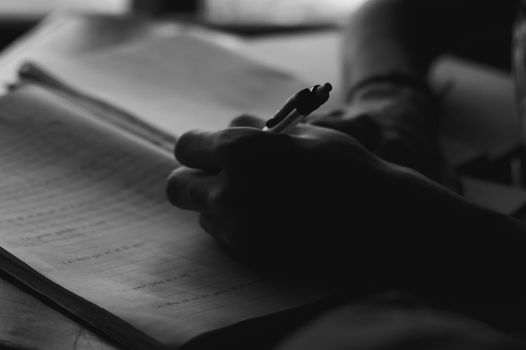 mystery author writing