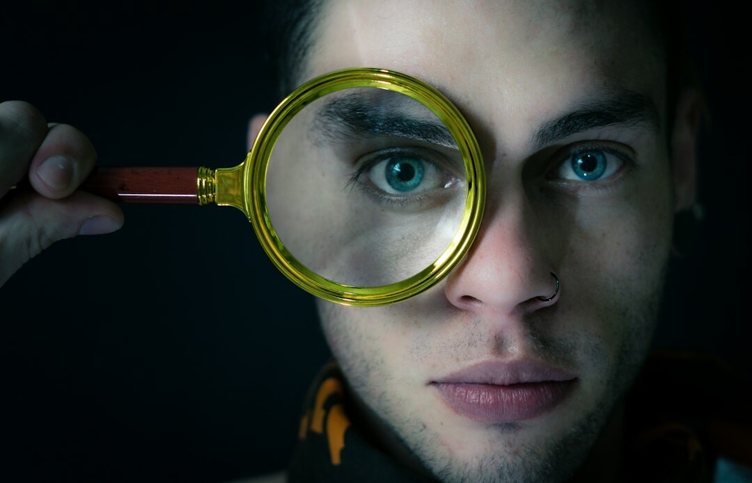 detective examining clues