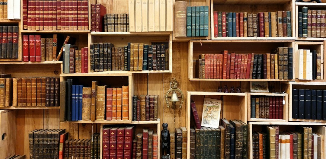 old library bookshelves